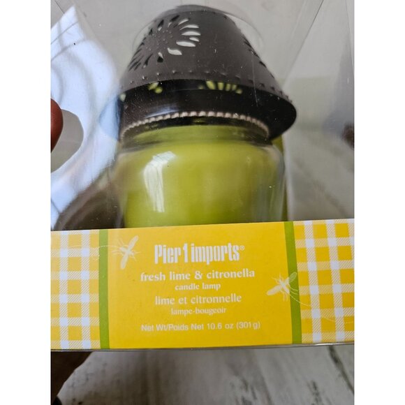 Pier 1 fresh lime citronella candle lamp retired - Picture 5 of 7